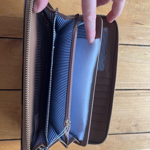 LOUENHIDE JESSICA WALLET PLAID CHOCOLATE - Picture 3 of 4